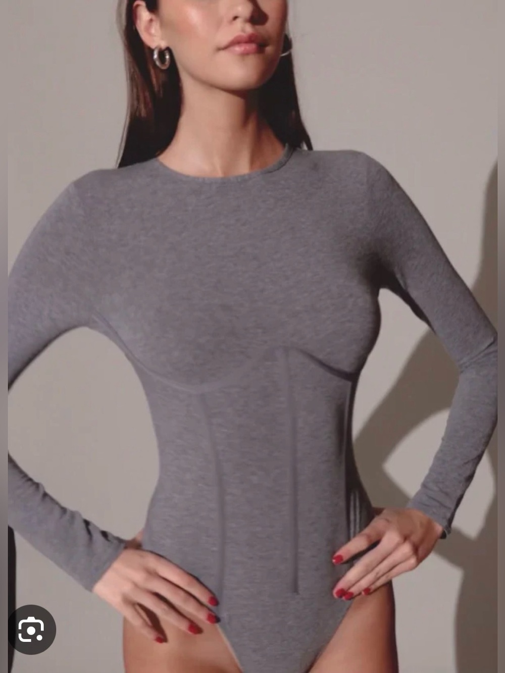 NWT Fleur Du Mal Panelled Organic Cotton Long Sleeve T-Shirt Bodysuit. Size M